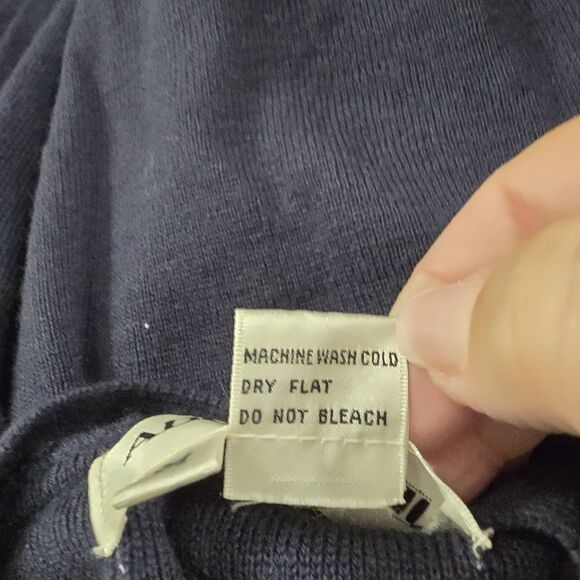 Lambs Wool Blend Cardigan Sweater Womens M Pockets Coastal Grandma Office Career - Picture 6 of 6